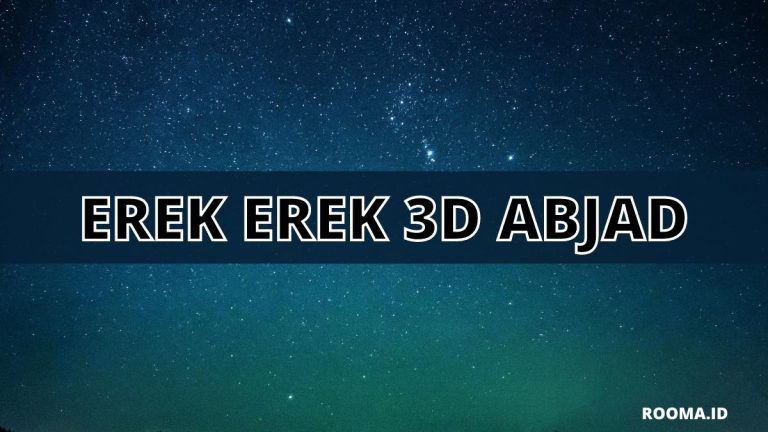 Erek Erek 3D Abjad